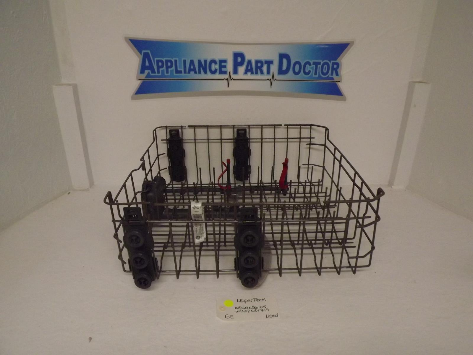 GE Dishwasher WD28X26105 WD28X21719 Upper Rack Used GE Dishwasher WD28X26105 WD28X21719 Upper Rack Used